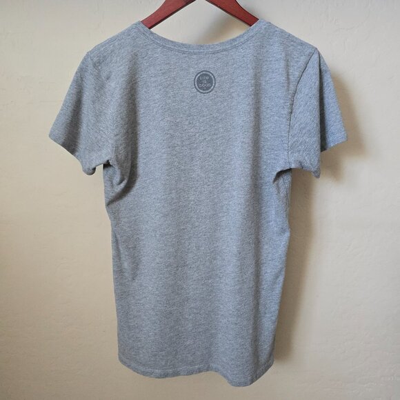 Life is Good Crusher V-Neck T-Shirt - Towering Daisies Bike Graphic - Picture 9 of 15